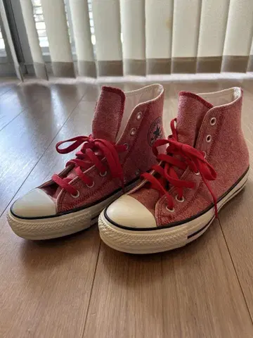CONVERSE 하이컷 스니커즈 레드
