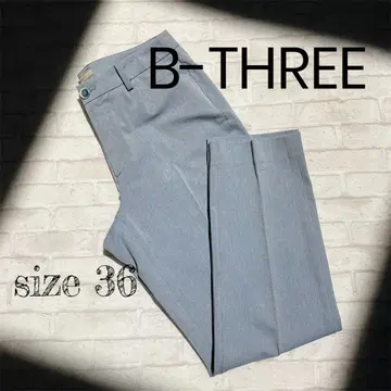비쓰리 샴브레이 테이퍼드 블루 size36 새상품급