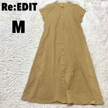 Re:EDIT 리에디 (M) 롤업 슬리브 셔츠 원피스