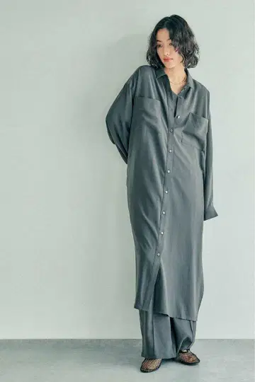 렙심 멀티 메리트 카르제 긴팔 원피스 그레이 프리