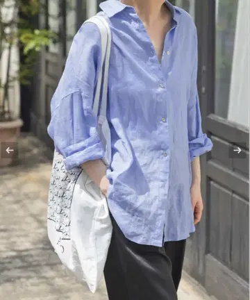 Spick & Span 80 린넨 카슈쿨 빅 셔츠