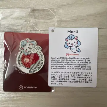간사이 만박 EXPO 2025 핀 배지 마리 싱가포르