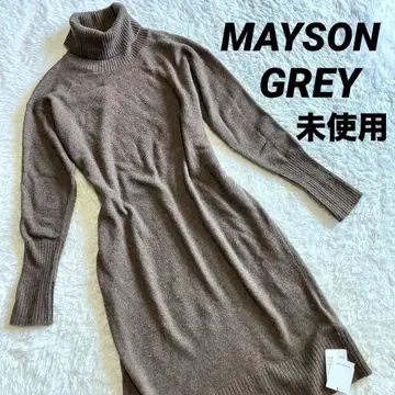 [택 포함 미사용] MAYSON GREY 터틀넥 롱 니트 원피스