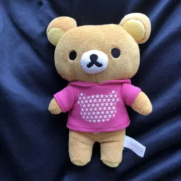 리락쿠마 컬러풀 후드티 컬렉션 핑크