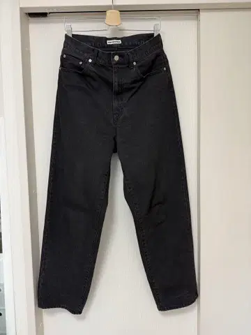 SOFT HYPHEN BAGGY FIT JEANS 블랙 데님 사이즈 30