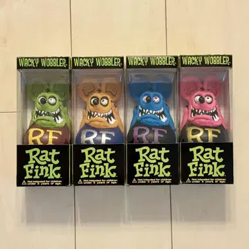 Rat Fink Wacky Wobbler 피규어 4종 세트