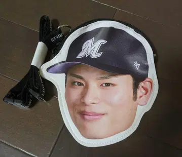 63 와다 코스케 얼굴형 코인 파우치 지바 롯데 마린스 코인 케이스