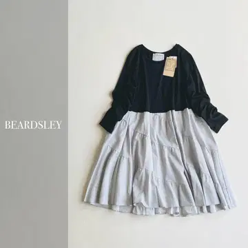 BEARDSLEY 비어즐리 에스카르고 콤비 튜닉 블랙 일본제 완판템