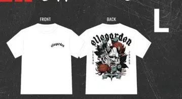 미개봉 새상품 ELLEGARDEN 엘르가르덴 2025 T셔츠 화이트 L