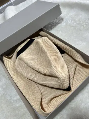 mature ha. 마츄아하 스트로우 소재 박스 포함 밀짚모자