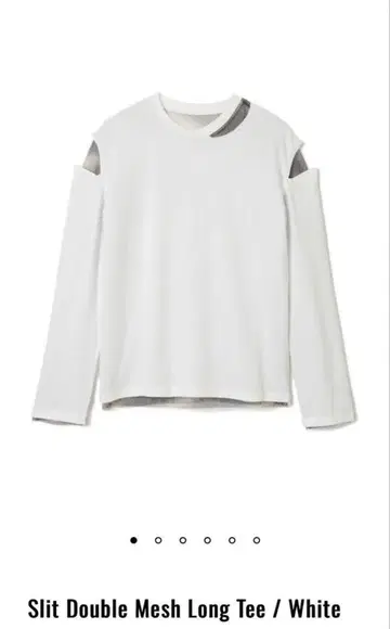 perverze 퍼버즈 Slit Double Mesh Long Tee