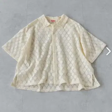 INDIA INDUSTRY 25ss 레이스 셔츠 아이보리