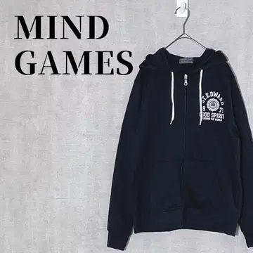 MIND GAMES 긴팔 후드티 집업 로고 프린트 사이즈 M 칸파
