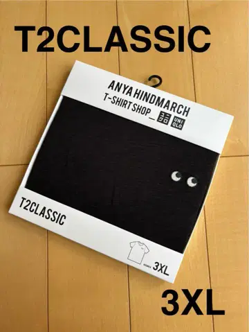 유니클로 2CLASSIC 슬라브 T 3XL 안야 힌드마치 블랙