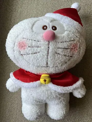 도라에몽 크리스마스 BIG 봉제 인형 화이트 크리스마스 화이트 화이트