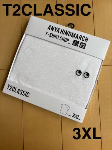 유니클로 2CLASSIC 슬라브 T 3XL 안야 힌드마치 화이트