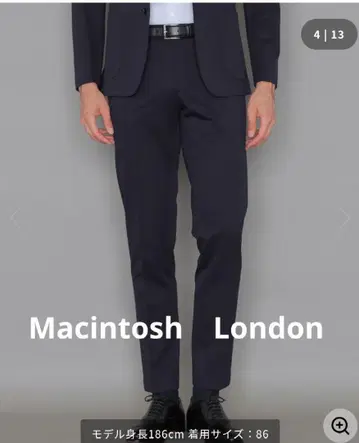 미사용 택 포함 정가 33000엔 Macintosh London 슬랙스