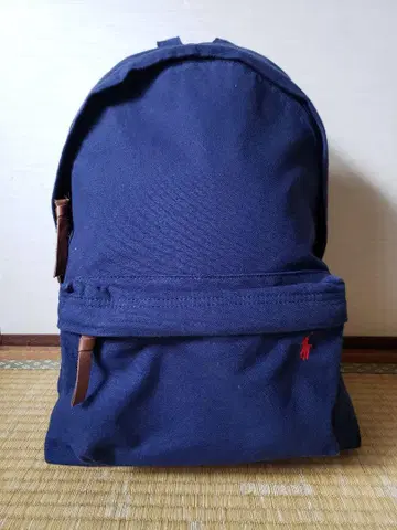 폴로 랄프 로렌 캔버스 백팩 백팩 네이비