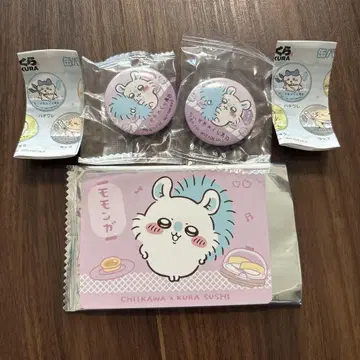 [새상품] 치이카와 (먼작귀) 쿠라스시 캔뱃지 2개 카드 1장