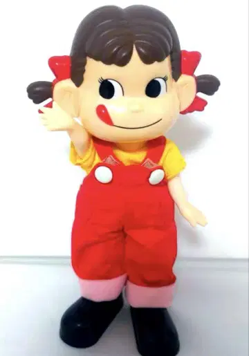 미사용 새상품급 페코짱 인형 오버롤 밀키 후지야 페코짱