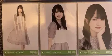 노기자카46 카키 하야카 브로마이드 뷔스티에 컴프