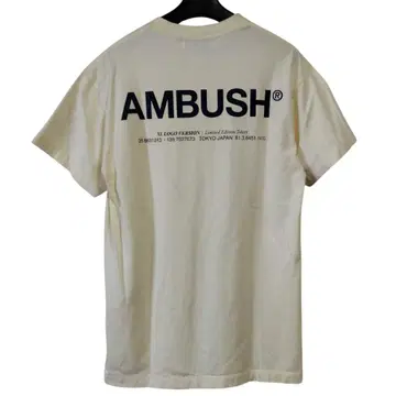 미사용품 앰부쉬 AMBUSH LOGO 티셔츠 S 사이즈 크림