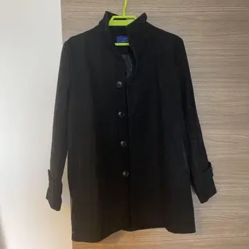 어반 리서치 블랙 울 코트