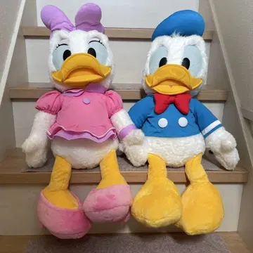 도널드 덕 데이지 덕 봉제 인형 세트 70cm