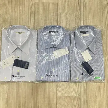 새상품 3개 세트 아쿠아 스큐텀 긴팔 비즈니스 셔츠 40-80 ML-80