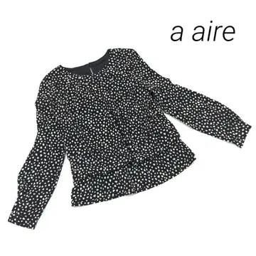 a aire 아에르 온워드 카시야마 올 패턴 블라우스 상의 사이즈 40