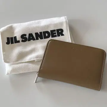 JIL SANDER 브라운 미니 지갑 수납 봉투 포함