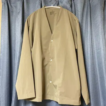 MUJI 바람이 잘 통하는 스트레치 가디건 카키 M