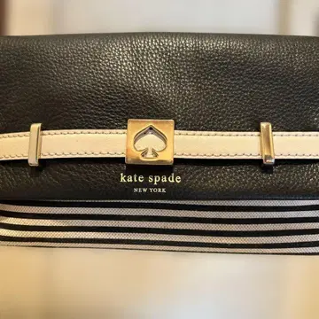kate spade 스트라이프 가죽 백