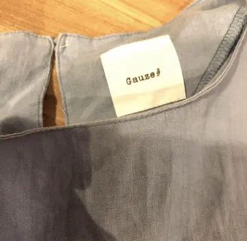 Gauze#블루 린넨 상의