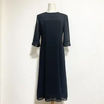 도쿄 소와르 봄/여름 시어 소재 고급 상복 예복 블랙 포멀 원피스