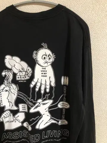 BRAIN DEAD 브레인 데드 티셔츠 긴팔 티셔츠 롱T M