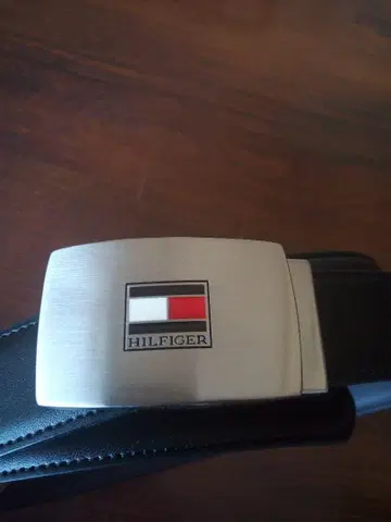 HILFIGER 블랙 가죽 벨트 약 20mm 폭