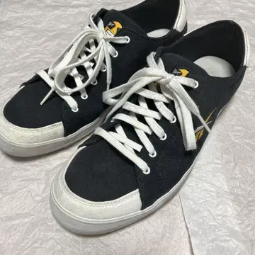 Reebok 블랙 캔버스 스케이터 신발