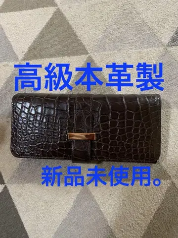 다크 브라운 장지갑. 고급 지갑. 미사용 새상품.