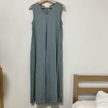 UNITED ARROWS 슬리브리스 롱 원피스 36 민트 그린
