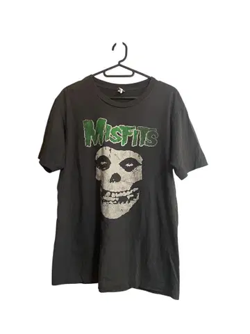 Misfits 스컬 프린트 티셔츠 구제 의류 80s