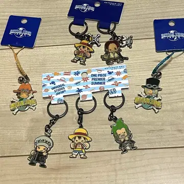 [USJ 한정판] ONE PIECE 키링 넷츠케 스트랩 루피 에이스
