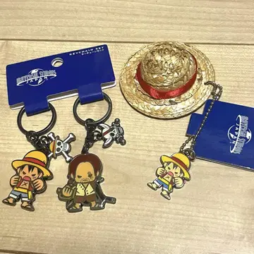 [USJ 한정판] 루피 샹크스 키링 밀짚모자 ONE PIECE
