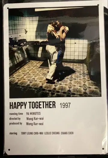 홍콩 영화 부에노스아이레스 메탈 포스터 장국영 양조위
