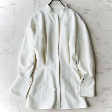 아메리*UND WAIST BLOUSING BLOUSE 프리 화이트
