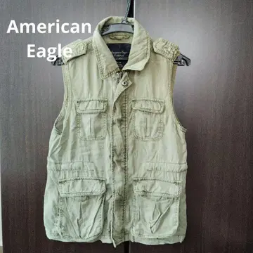 American Eagle 카키 베스트 자켓 XS (일본 사이즈 S)