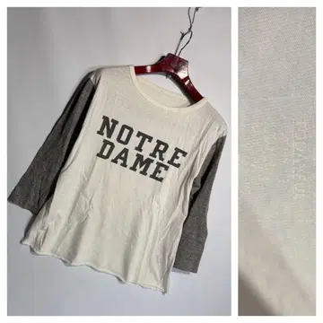 TODAYFUL 투데이풀 투데이풀 NOTREDAME 칼리지 7부 티셔츠