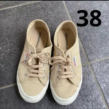 38 SUPERGA 스페르가 베이지 캔버스 스니커즈