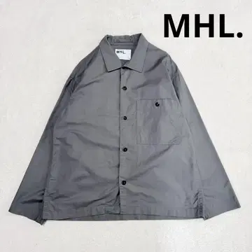 새상품급 엠에이치엘 23SS 코튼 린넨 셔츠 자켓 그레이 M