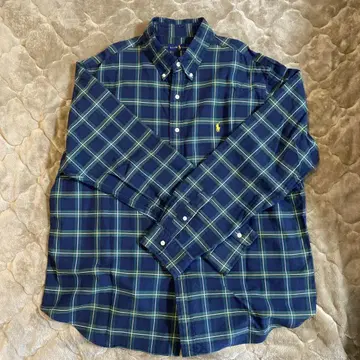 Ralph Lauren 체크 무늬 긴팔 셔츠 2XL